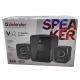 Колонки компьютерные 2.1 Defender V12 11W/USB/3.5 черные - фото 1