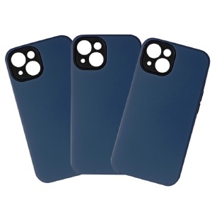 Накладка Colourful Case iPhone 14 Pro Max синяя - фото