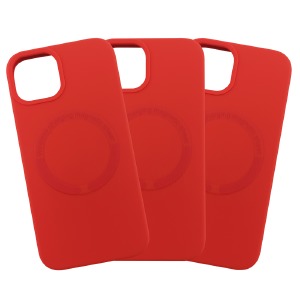Накладка MagSafe "Soft Touch" iPhone 15 Pro Max Red - фото
