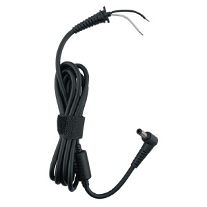Кабель для ноутбука (asus, toshiba, lenovo) 5.5x2.5 180W БЕЗ БЛОКА/под пайку/угловой 1,2м - фото