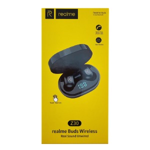 Hands Free Bluetooth Realme Z30 черные (уценка, не работает индикаторп заряда кейса) - фото