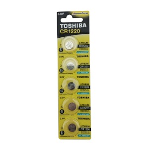 Батарейки CR1220 Toshiba литиевые по 5 шт/цена за 1 бат. - фото