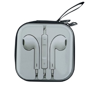 Чехол под наушники/кабеля металлический квадратный 6,5х6,5см EarPods - фото