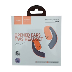 Hands Free Bluetooth Hoco EQ4 TWS/BT5.3/IPX5/110mAh/500mAh оранжево-синие - фото