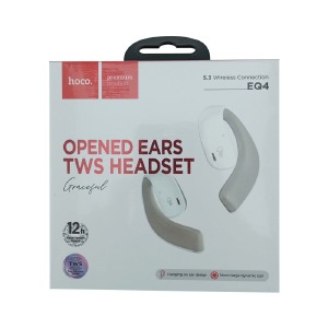 Hands Free Bluetooth Hoco EQ4 TWS/BT5.3/IPX5/110mAh/500mAh бело-серые - фото