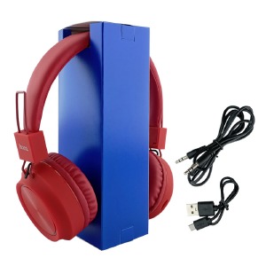 Наушники большие MP3 + Bluetooth Hoco W25 красные (10) - фото