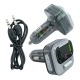 FM модулятор Hoco E75 12-24V/2USB/PD30W/QC3.0/AUX/BT5.0/LCD дисплей чорний - фото 1