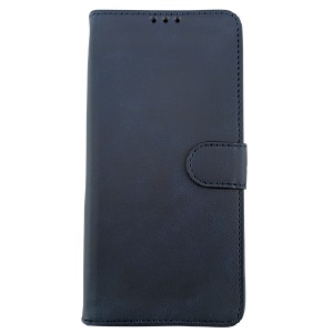 Чехол-книжка Flip Cover LEATHER Redmi 13c синий - фото