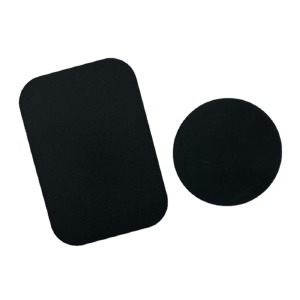Комплект пластин для соединения телефона с магнитным автодержателем (2шт) черный в т.у. - фото