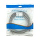 LAN кабель інтернет 5м cat5 AG (high quality) сірий, жовтий - фото 1