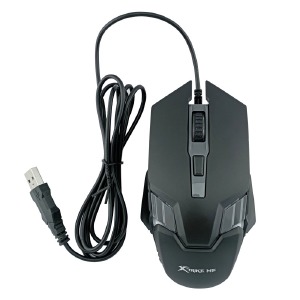 Компьютерная мышка проводная USB игровая XTRIKE GM-110 черная с RGB подсветкой - фото