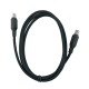 Кабель Type-C to Type-C Hoco X90 3A/60W силиконовый черный 1м (37) - фото 1