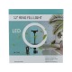 Кольцевая LED-селфи лампа 30см держатель для телефона/без подставки/пульт на проводе/USB - фото 1