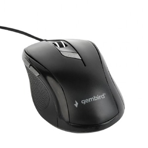 Компьютерная мышка проводная USB Gembird MUS-6B-01 черная - фото