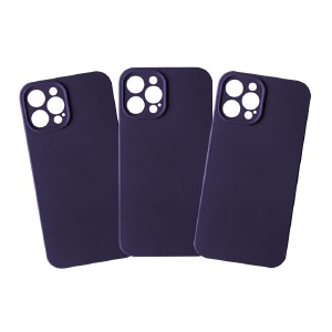 Силикон FULL PROTECTION iPhone 15 "Soft touch" Original Elderberry (69) лого - фото