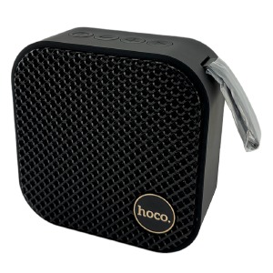 Колонка Hoco HC22 5W/BT5.2/USB/AUX/microSD/FM/1200mAh/TWS 9,5х9,5х4,5см черная - фото