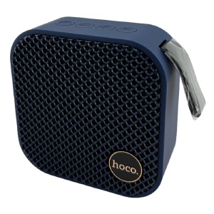 Колонка Hoco HC22 5W/BT5.2/USB/AUX/microSD/FM/1200mAh/TWS 9,5х9,5х4,5см синяя - фото