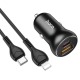 АЗУ USB блочек Hoco NZ5 USB+PD (Type-C to Lightning) 30w+QC3.0 черный - фото 1