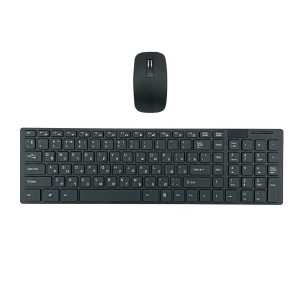 Игровой набор (беспроводные клавиатура+мышь) Keyboard K06 черный - фото