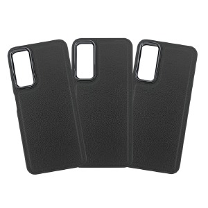 Накладка Leather Case iPhone 15 Plus черная - фото