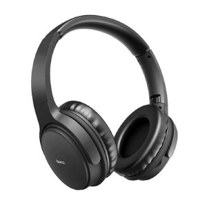Hands Free большие Bluetooth Hoco DW02 BT5.0/TFcard/AUX/mic/500mAh черный - фото