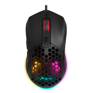 Компьютерная мышка проводная USB игровая XTRIKE GM-316 RGB/7 кнопок/800-7200DPI черная 1,5м - фото