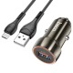 АЗУ Type-C Hoco Z46 3A/1USB/18W/QC3.0 серое 1м(13) - фото 1