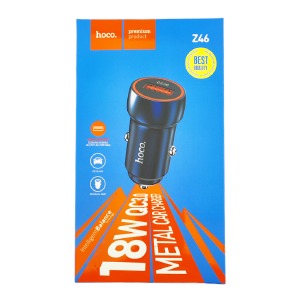 АЗУ USB блочек 3.0A 1USB Hoco Z46 18W Quick Charge 3.0 синее (13) - фото