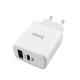 Блочек USB Hoco C105A 3A/1USB/QC3.0/PD20W белый (13) - фото 1