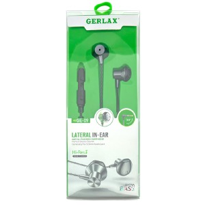 Hands Free 3.5 Gerlax GE-09 metall угловой коненектор/силиконовый/вкладыши черные 1,2м - фото