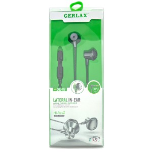 Hands Free Gerlax GE-09 metall угловой штекер, силиконовый черный 1,2м - фото