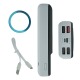 Power bank/Павербанк 20000mA Konfulon M17W 4USB-5A-22.5W/PD20W/беспроводная зарядка 15W (magsafe) (input micro/Type-C) белый - фото 2