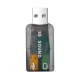 Звуковая карта USB 5.1 3D Sound черная, синяя, зеленая - фото 1