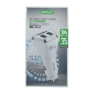 АЗУ USB блочек Gerlax GC-17S 7A/3USB/35W/QC3.0 белый - фото