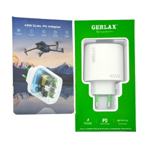 Блочек PD Type-C Gerlax GA-40S 6A/2PD45W/QC3.0 белый - фото