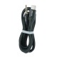 Кабель 3,5 AUX - Type-C Gerlax GX-06Tтканевой черный 1м# - фото 1