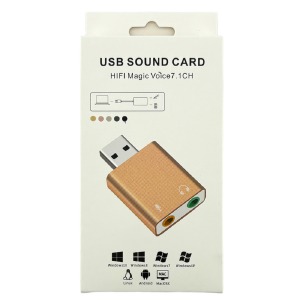 Звуковая карта USB 2.0 7.1 СН черная - фото