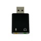 Звуковая карта USB 2.0 7,1 СН черная - фото 1