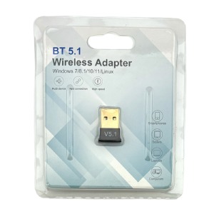 Bluetooth адаптер V 5.1-USB 2.0 черный - фото