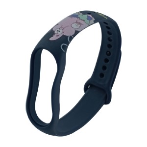 Ремешок для фитнесс браслета Mi Band 5/6 принт 18 (SpongeBob) - фото