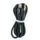 `SET кабелей 3,5' AUX - Lightning Gerlax GX-06L тканевой черный 1м (10ШТ!!! + 1ШТ ПОДАРОК) - фото 2