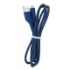 `SET кабелей microUSB Gerlax L24V 6А тканевой синий 1м (10ШТ!!!+1ШТ ПОДАРОК) - фото 2