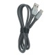 `SET кабелей Type-C Gerlax L28T 6А/QC3.0 нейлоновый серый 1м (10ШТ!!!+1ШТ ПОДАРОК) - фото 2