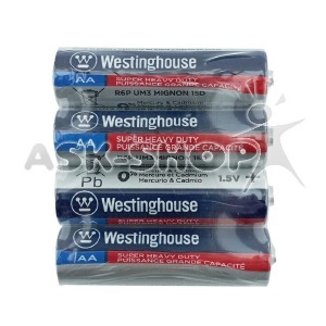 R06 Батарейки Westinghouse AA солевые USA  по 4 шт(пальчиковые)/цена за 1 бат. (60) - фото
