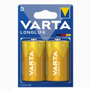 LR20 Батарейки Varta Longlife щелочная по 2шт/цена за 1 бат. - фото