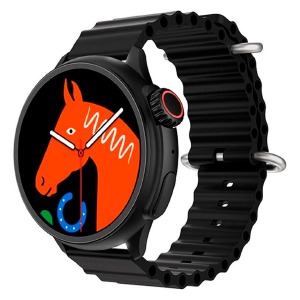 Смарт-часы (Smart watch) Hoco Y18 (укр.мова/BT5.1/RAM128Mb/call/LCD1.52") черные - фото