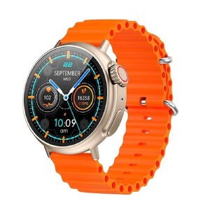 Смарт-часы (Smart watch) Hoco Y18 (укр.мова/BT5.1/RAM128Mb/call/LCD1.52"/300mAh) золотые - фото