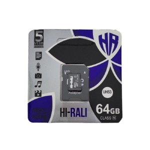 Карта памяти Micro SD 64GB (10) (+adapter) Hi-Rali UHS-ІII - фото