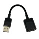Звуковая карта USB кабель 0,15м Hoco LS37 черная (21) - фото 1