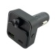 FM модулятор Hoco E81 12-24V/1USB/PD30W/QC3.0/BT5.0/RGB/LCD дисплей черный - фото 1